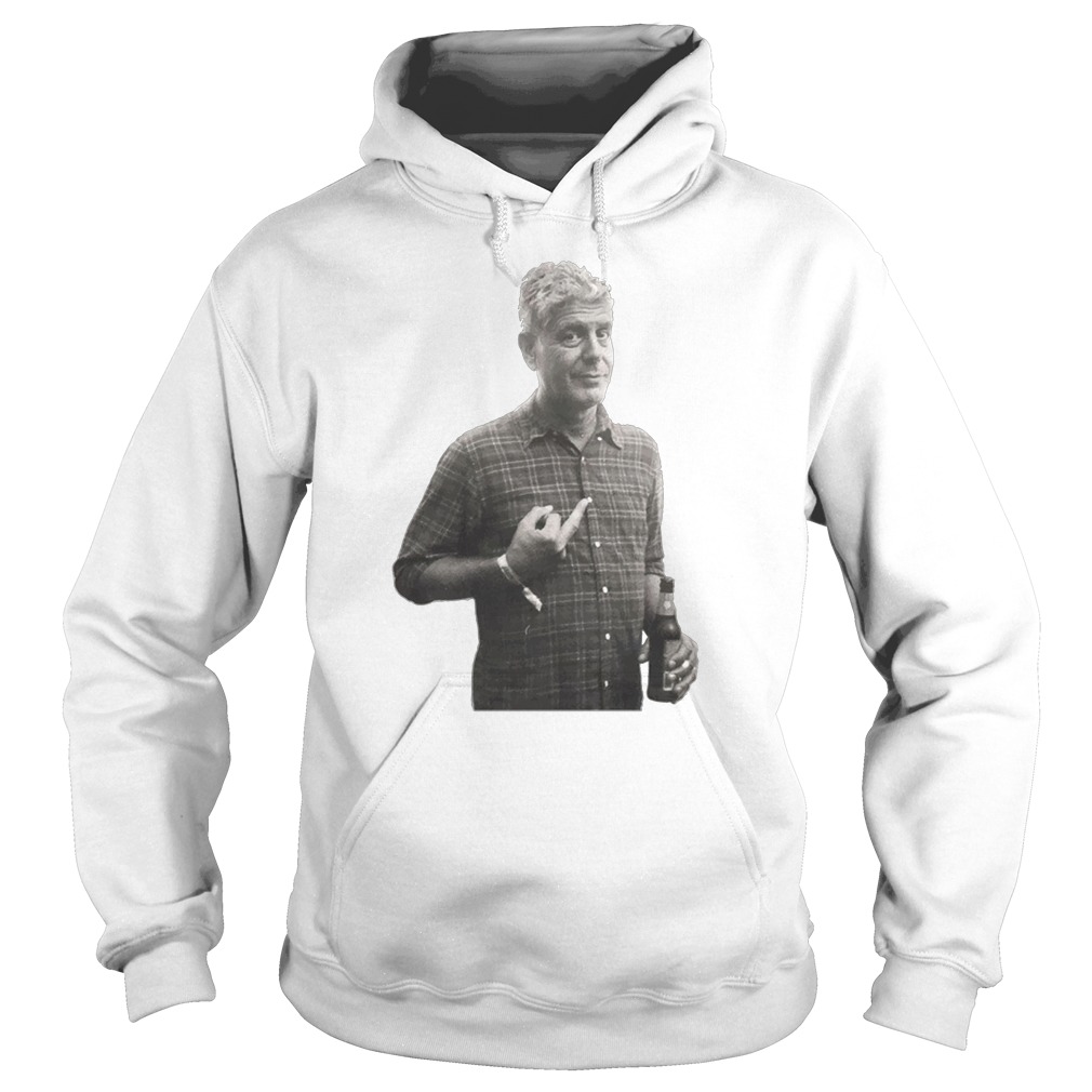 Anthony bourdain's middle finger hoodie