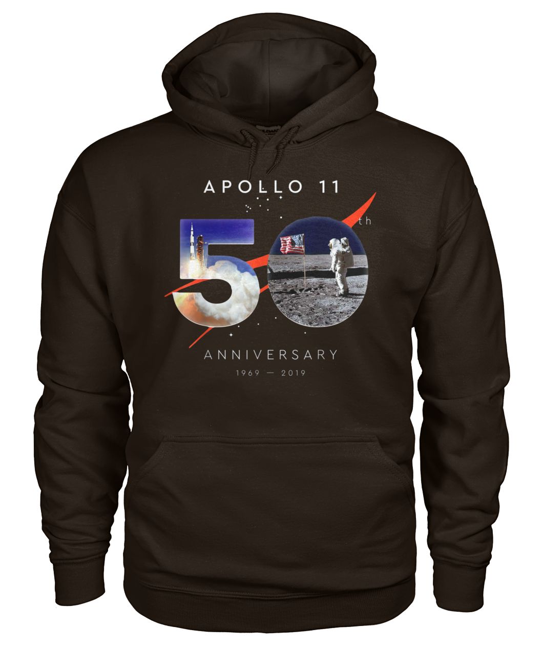Apollo 11 50th anniversary moon landing 1969-2019 gildan hoodie