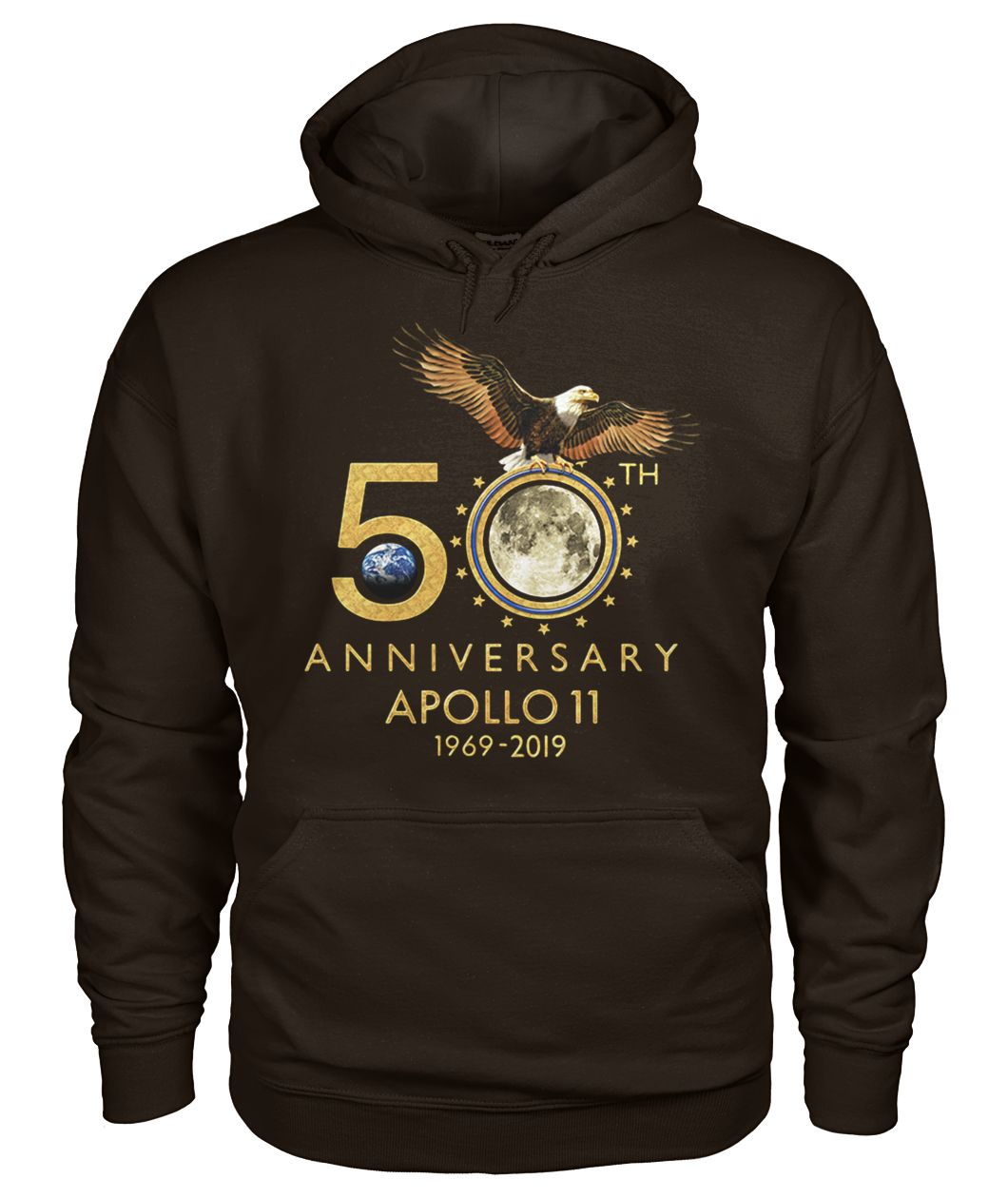 Apollo 11 50th anniversary moon landing 1969 2019 gildan hoodie