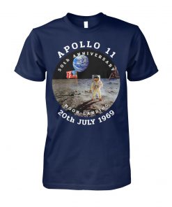 Apollo 11 50th anniversary moon landing 20th july 1969 unisex cotton tee