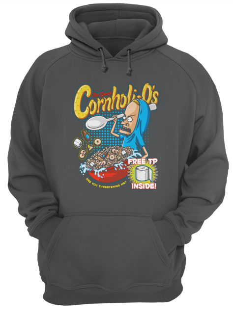 Beavis and butt-head the great cornholio are you threatening me hoodie