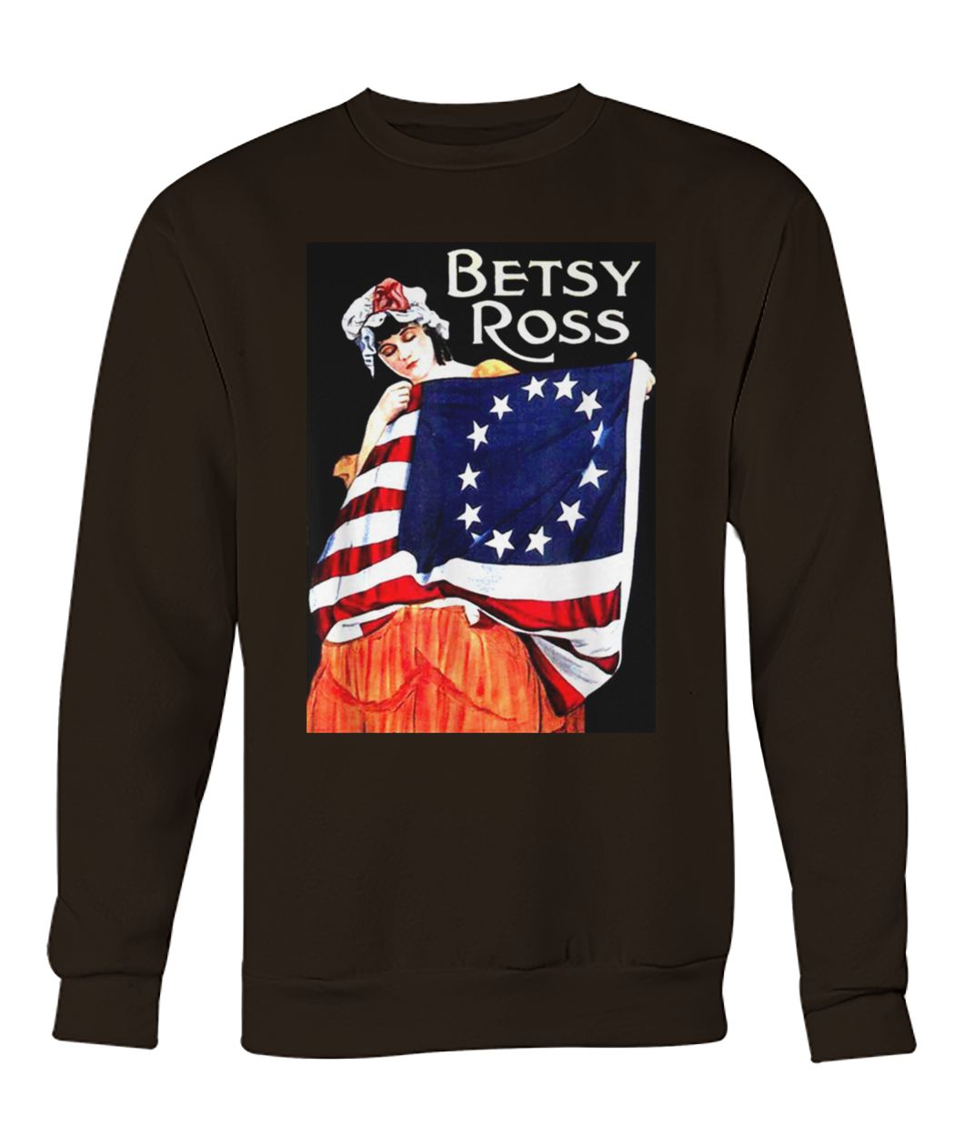 Betsy ross american flag 1776 4th of july crew neck sweatshirt