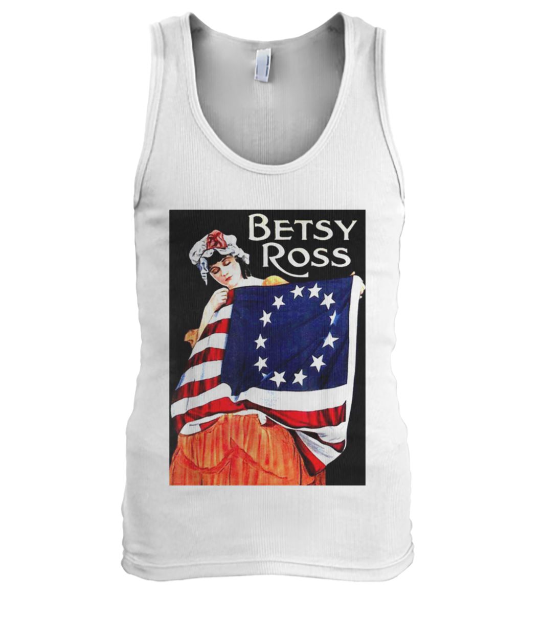 Betsy ross american flag 1776 4th of july men's tank top