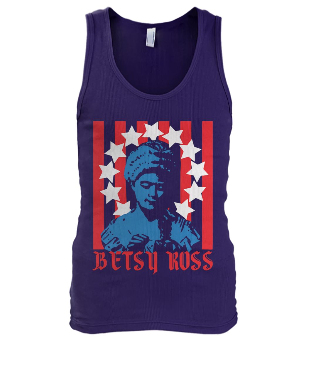 Betsy ross making the first american flag men's tank top