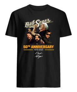 Bob seger 50th anniversary 1970-2020 signature men's shirt