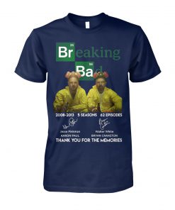 Br Ba Breaking bad 2008 2013 5 seasons 62 episodes thank you for memories signatures unisex cotton tee