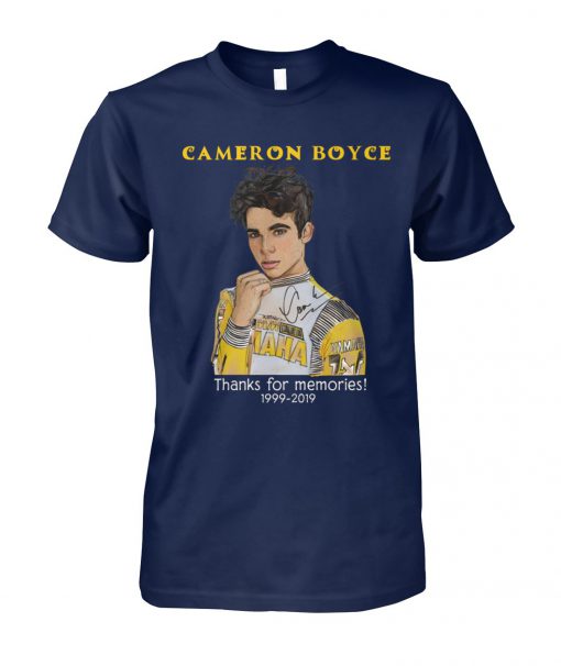 Cameron boyce thanks for memories 1999-2019 unisex cotton tee