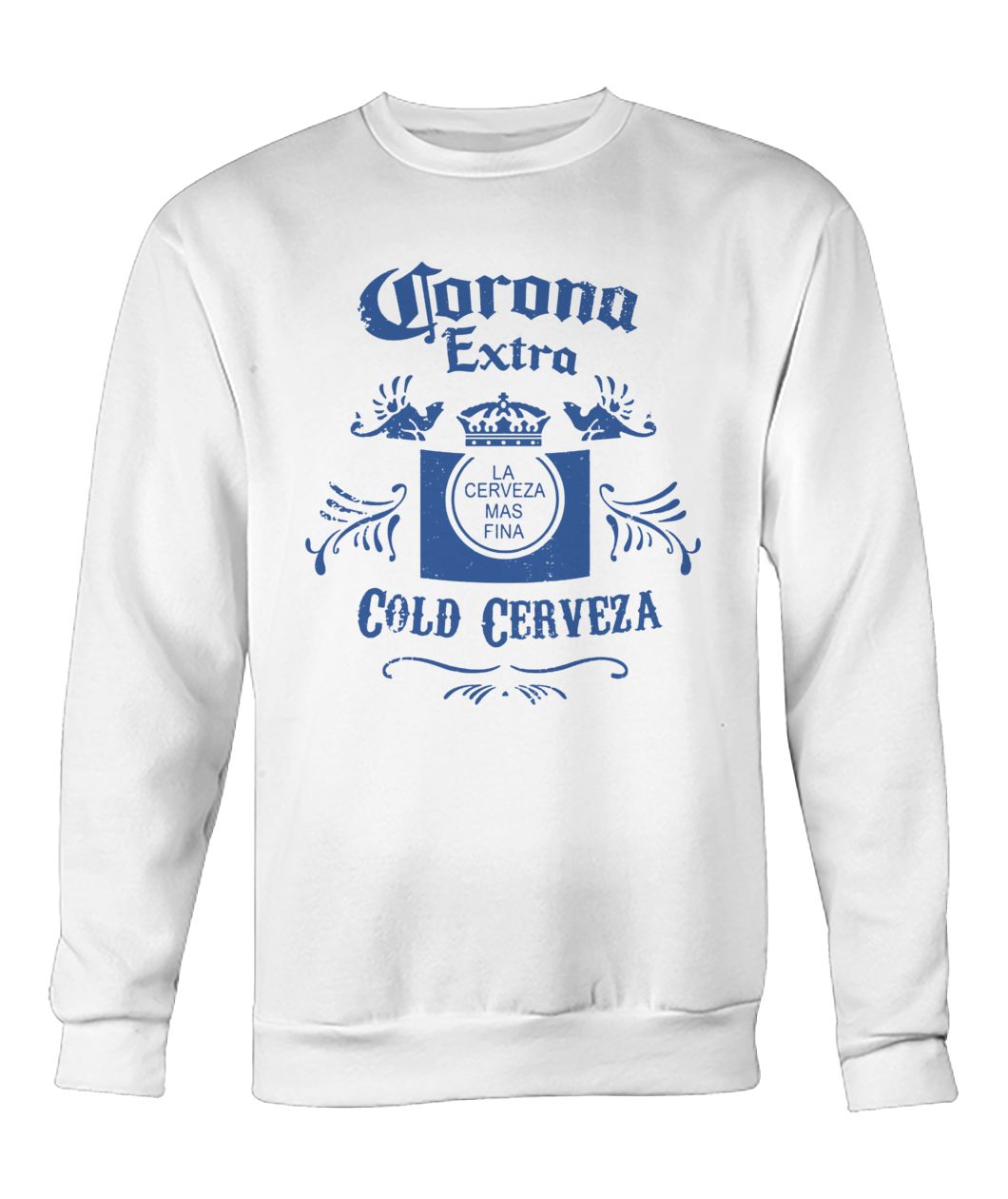 Corona extra cold cerveza crew neck sweatshirt