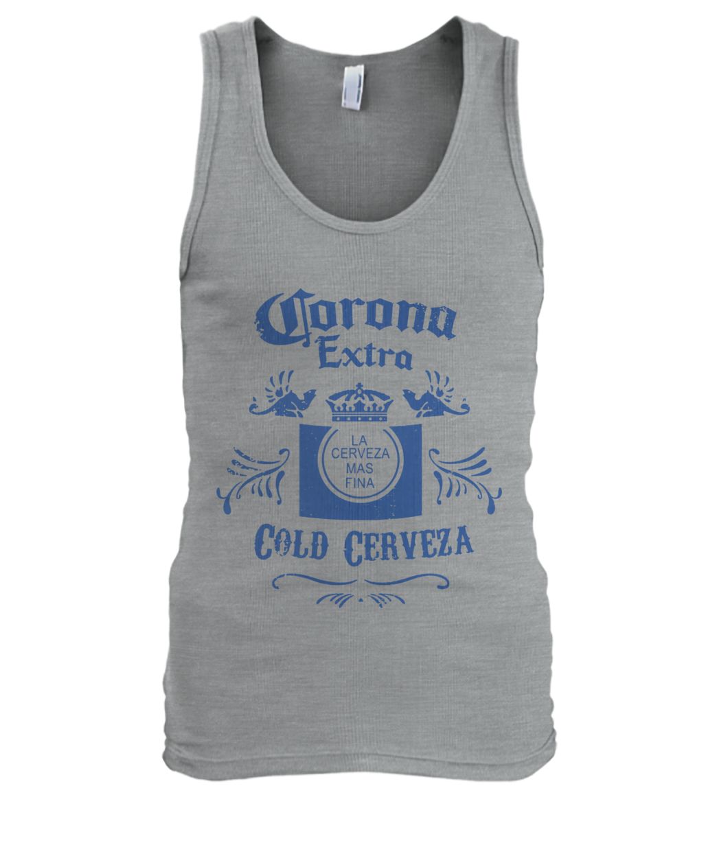 Corona extra cold cerveza men's tank top