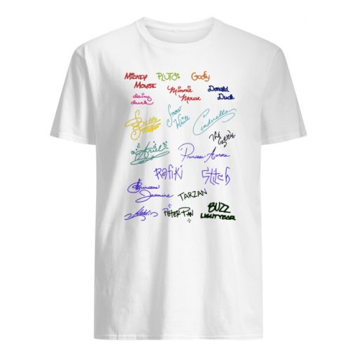 Disney signatures men's shirt