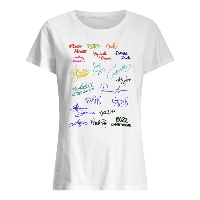 Disney signatures women's shirt