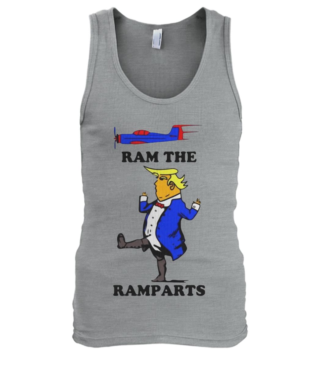 Donald trump ram the ramparts men's tank top