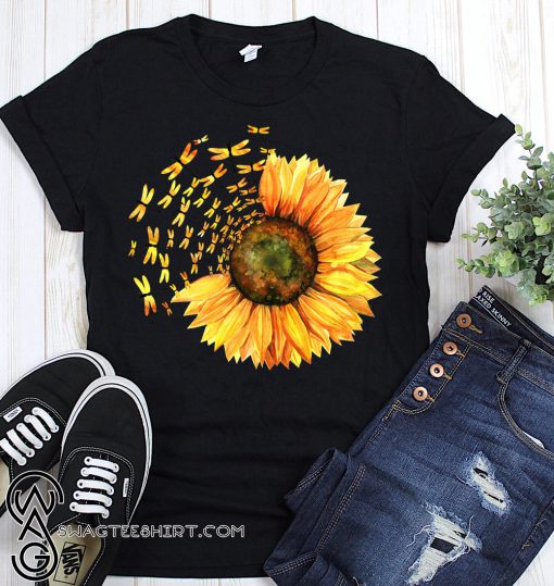 Dragonfly sunflower shirt