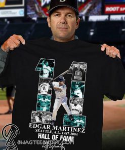 Edgar martinez 11 seattle al 1987-2004 hall of fame shirt
