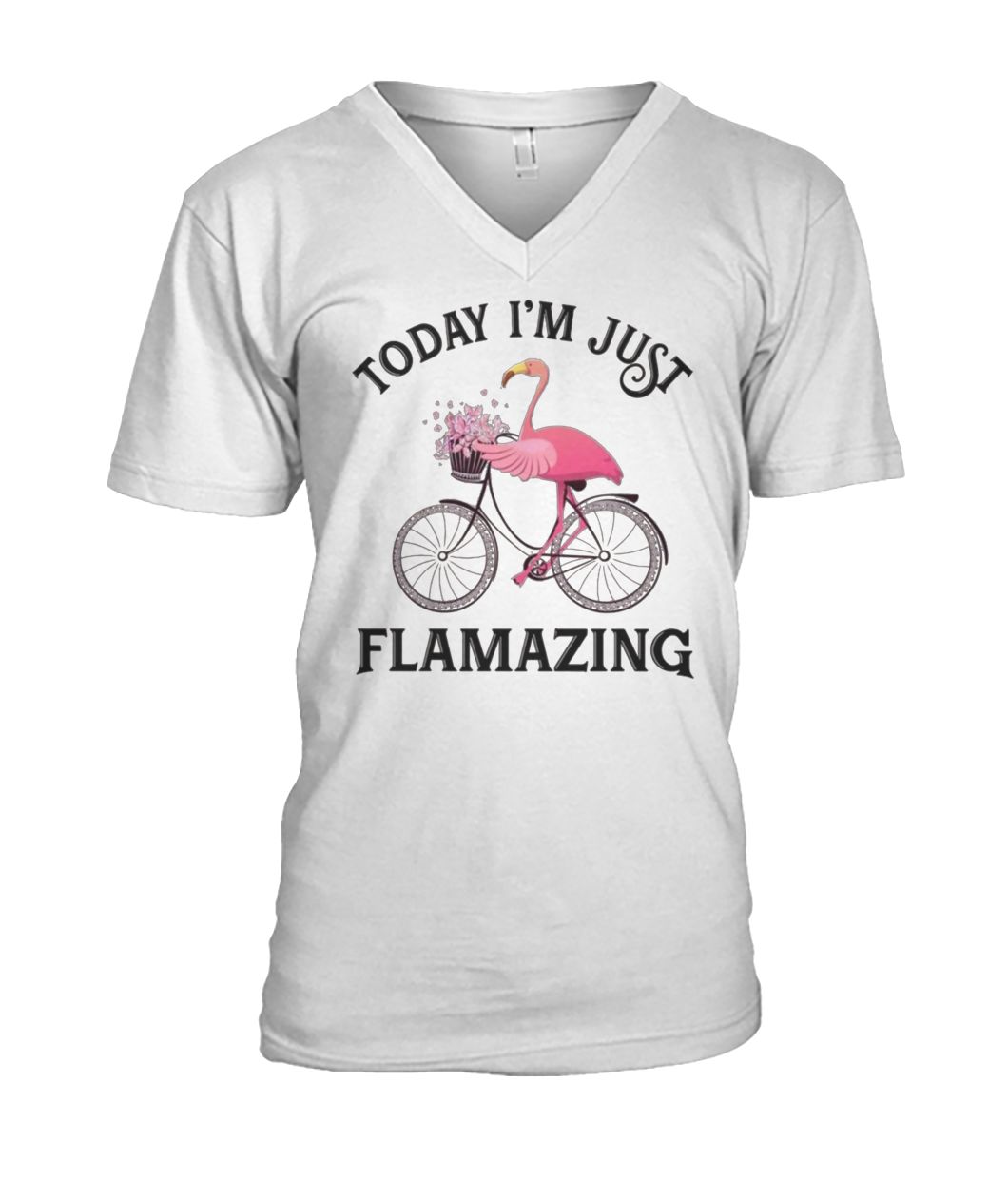 Flamingo today I'm just flamazing men's v-neck