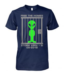 Free the homies jail area 51 alien unisex cotton tee