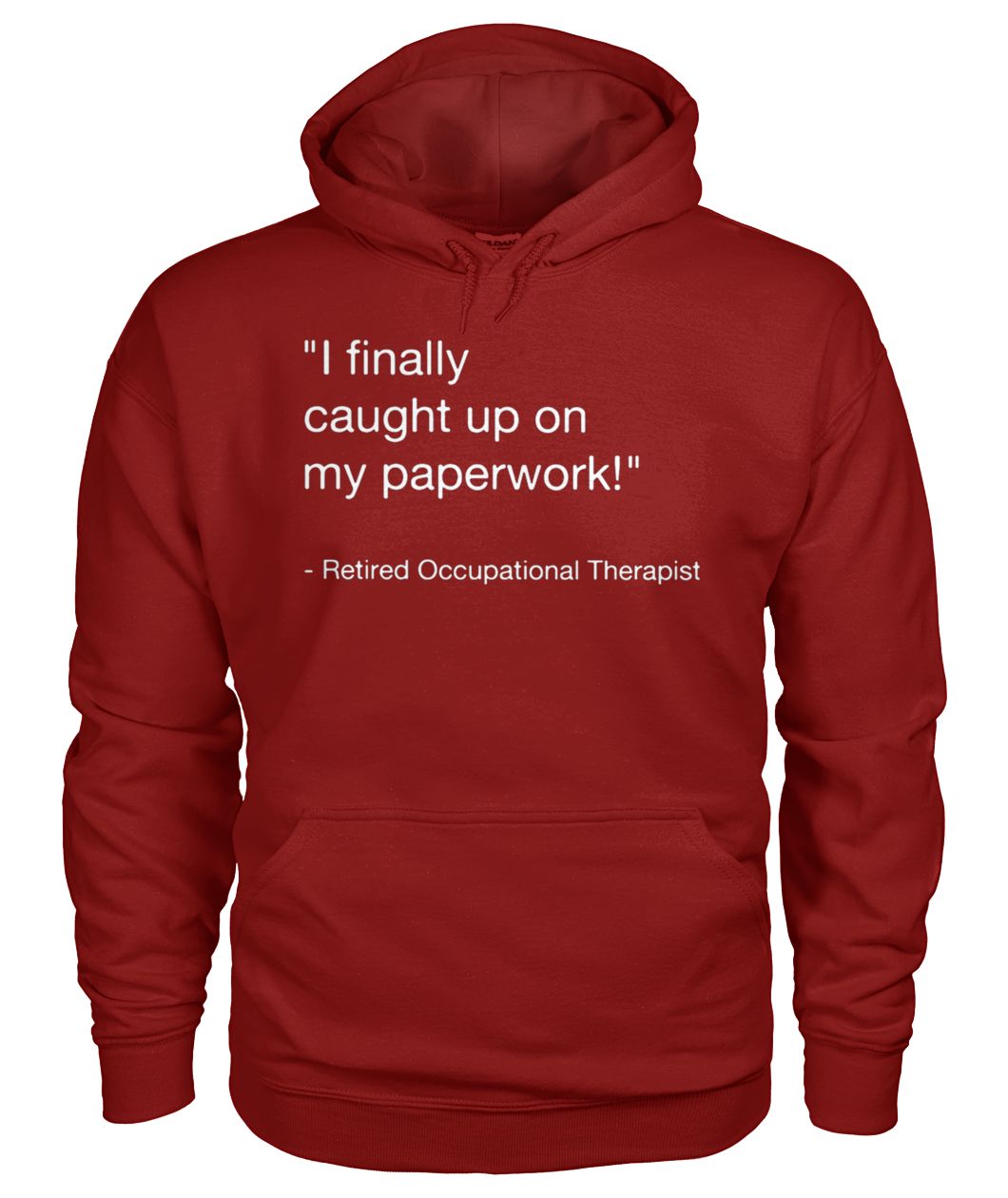 I finally caught up on paperwork retired occupational therapist gildan hoodie