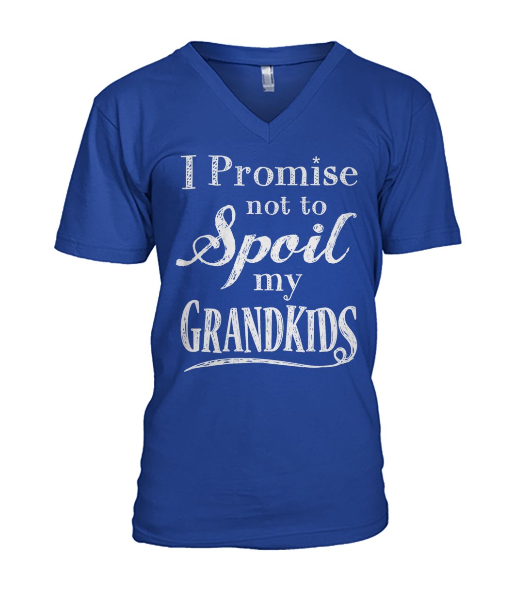 I promise not to spoil my grandkids mens v-neck
