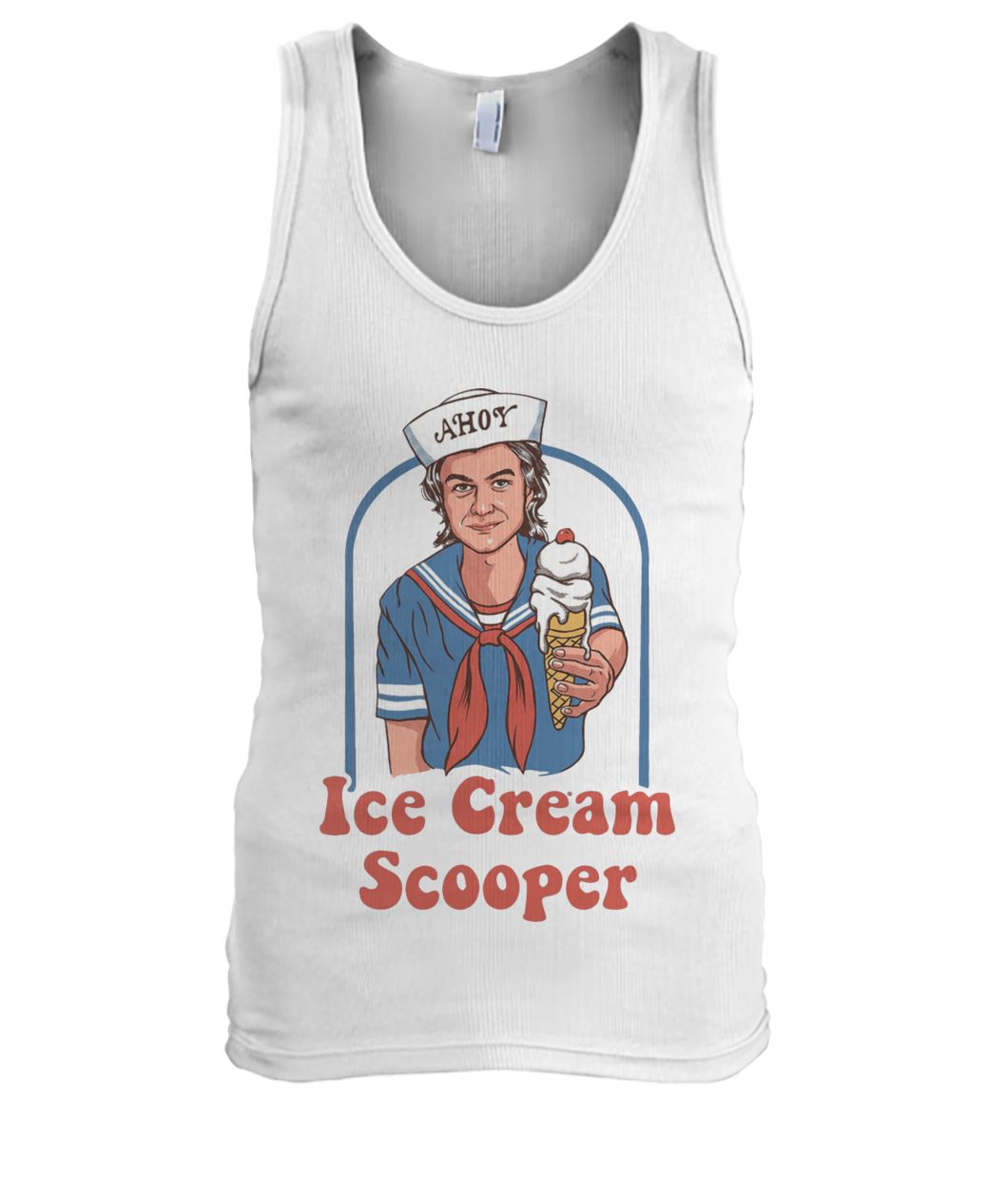 Ice cream scooper steve harrington from stranger things men's tank top