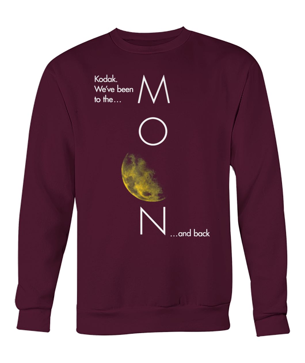 Kodak been to the moon and back crew neck sweatshirt