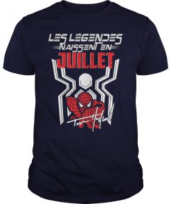Les legendes naissent en spider-man unisex shirt