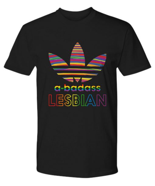 Lesbian pride a-badass premium tee