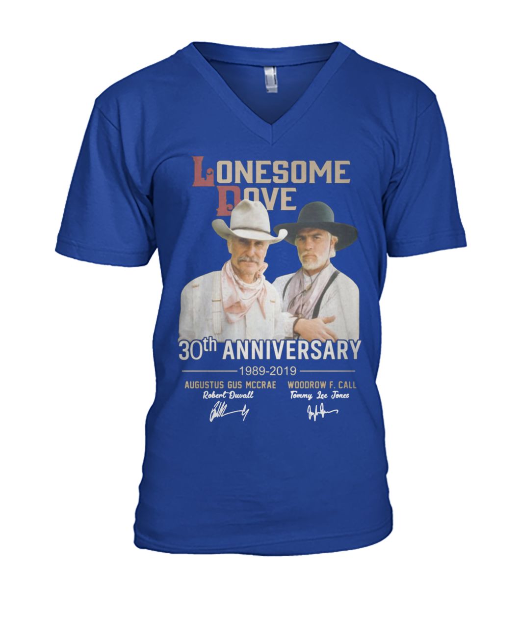 Lonesome dove 30th anniversary 1989-2019 signatures mens v-neck