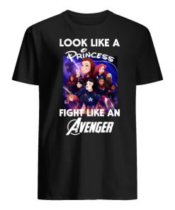 Look like a princess fight like an avenger poster disney men's shirt