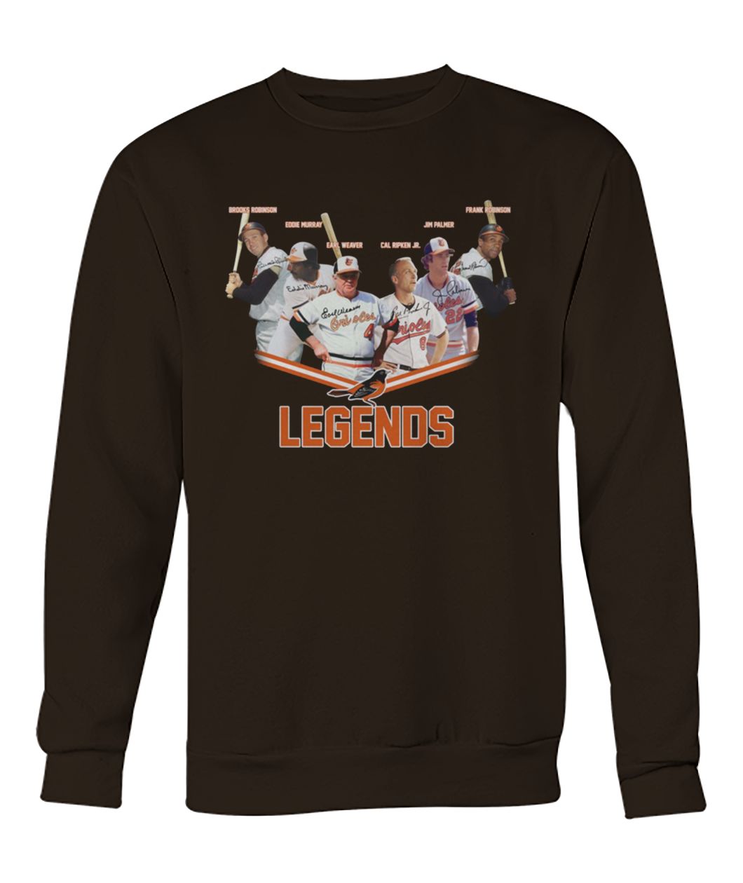 MLB baltimore orioles team legends crew neck sweatshirt