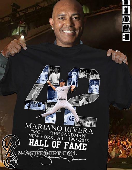 Mariano rivera 42 new york yankees signature shirt