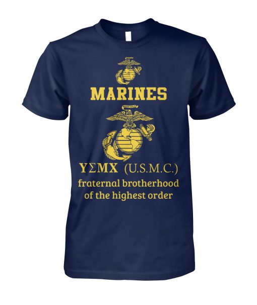 Marine corps fraternal brotherhood of the highest order unisex cotton tee