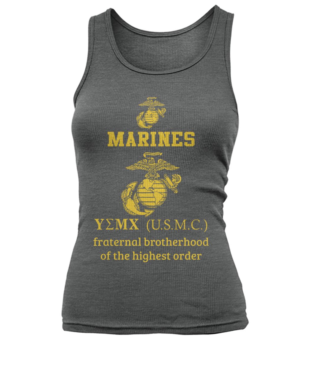 Marine corps fraternal brotherhood of the highest order women's tank top