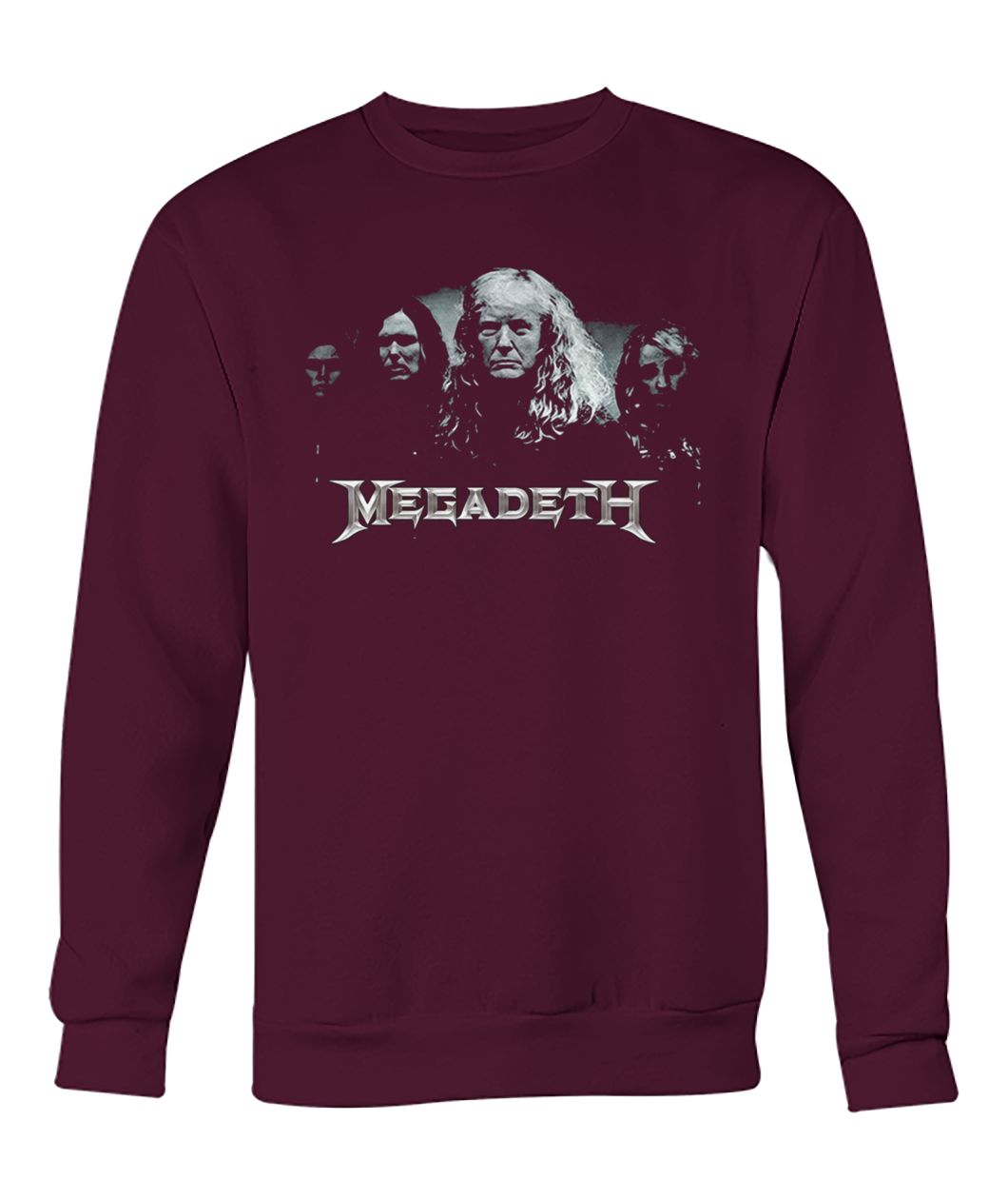 Megadeth donald trump crew neck sweatshirt