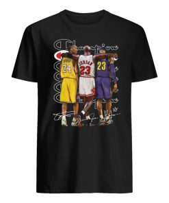NBA legends lebron james michael jordan kobe bryant men's shirt