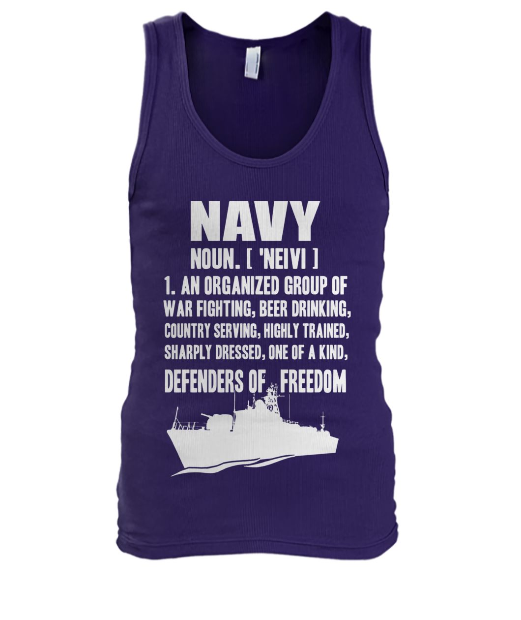 Navy definition men's tank top