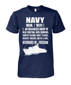 Navy definition unisex cotton tee