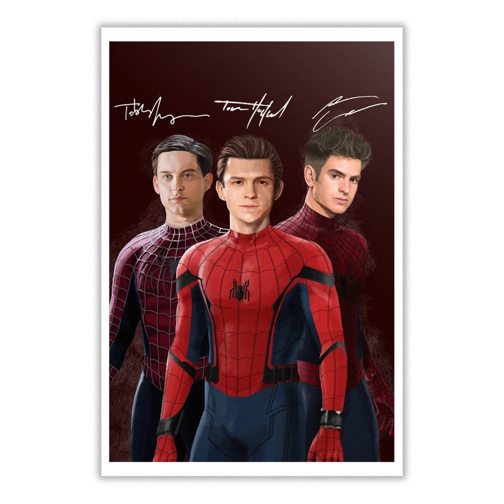 Original Tom holland tobey maguire and andrew garfield spider-man poster