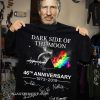 Pink floyd dark side of the moon 46th anniversary 1973-2019 signatures shirt