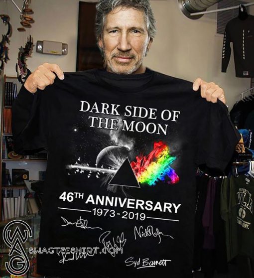 Pink floyd dark side of the moon 46th anniversary 1973-2019 signatures shirt