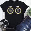 Real and fake presidential seal shirt