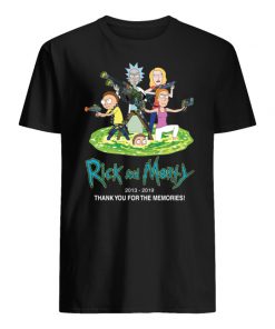 Rick and morty 2013-2019 thank you for the memories men's shirt