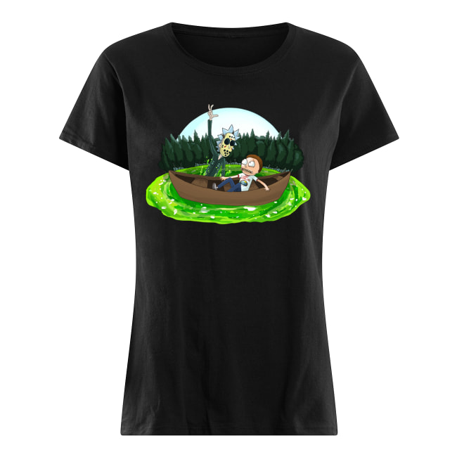 Rick lives a rick and morty friday the 13th women's shirt