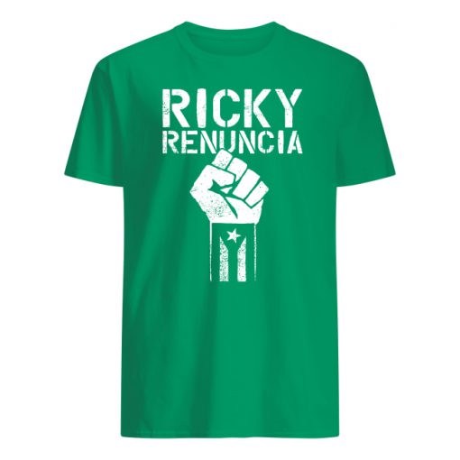 Ricky renuncia bandera negra puerto rico top men's shirt
