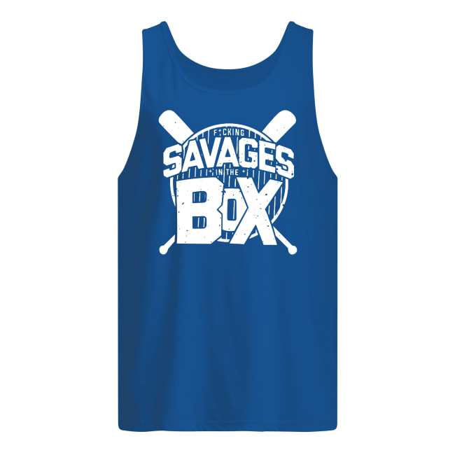 Savages in the box new york yankees men's tank top