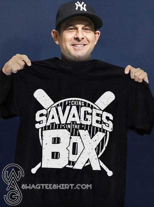 Savages in the box new york yankees shirt
