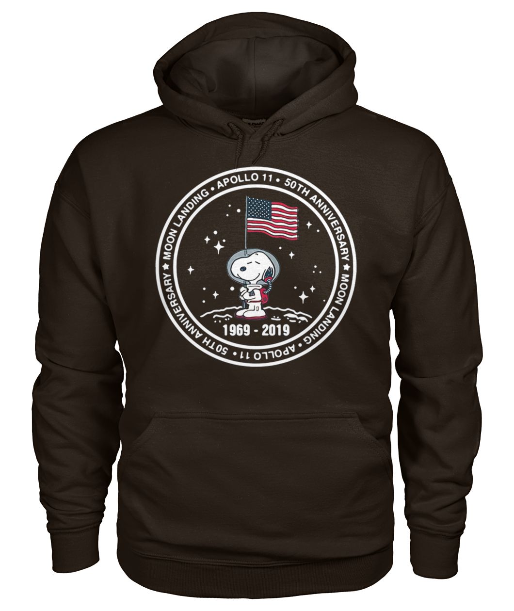 Snoopy 50 anniversary apollo 11 moon landing 1969 2019 gildan hoodie