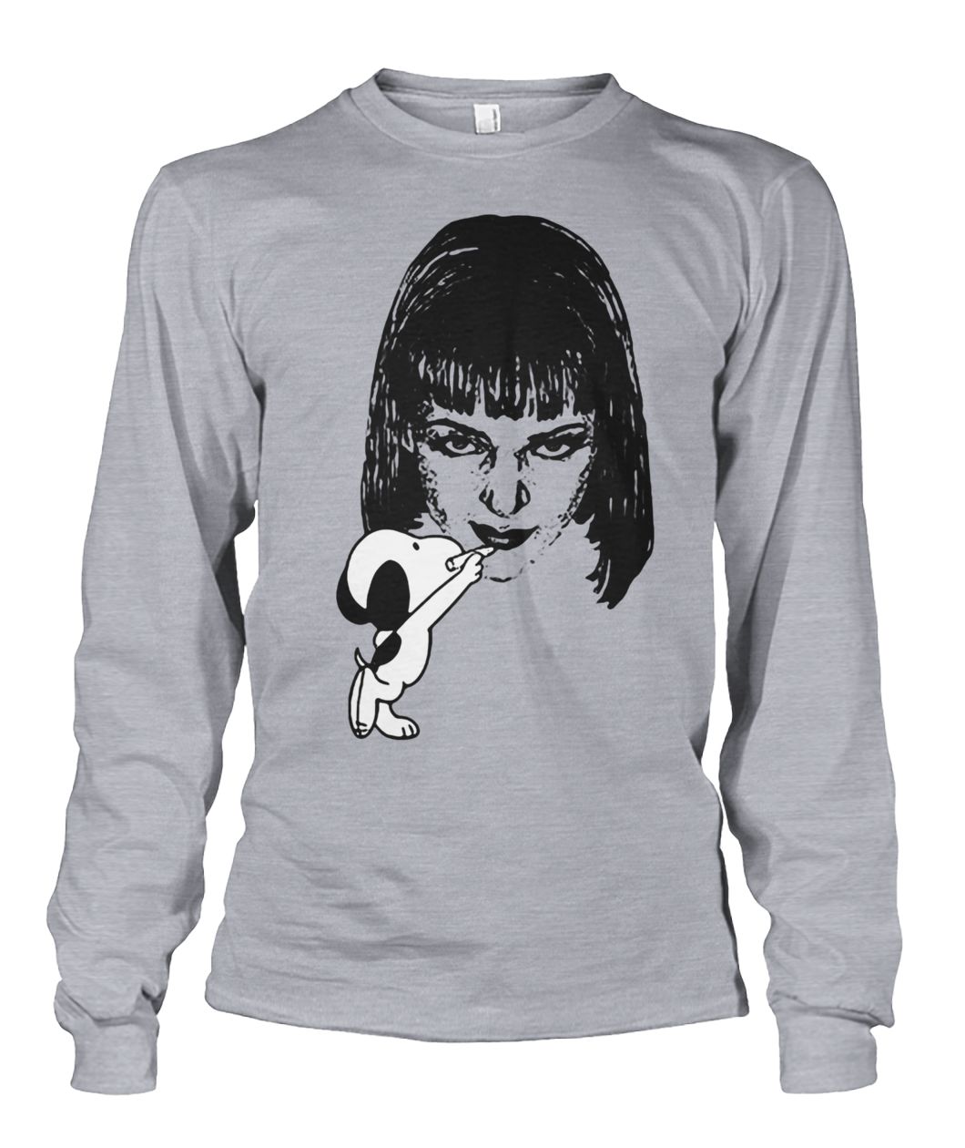 Snoopy drawing mia wallace pulp fiction unisex long sleeve