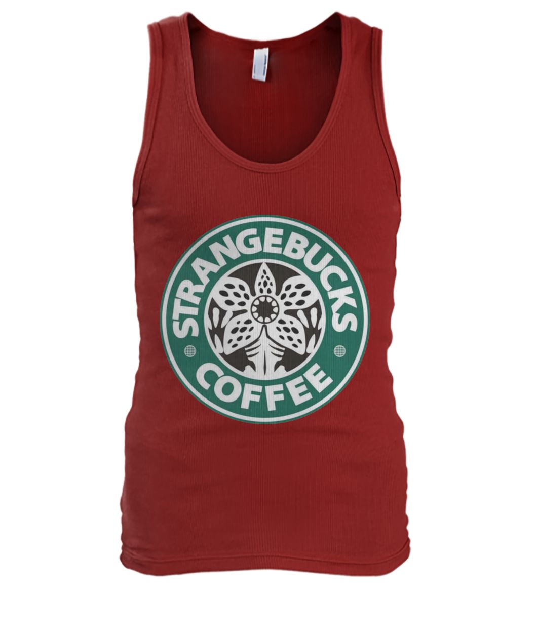 Strangebucks coffee men's tank top