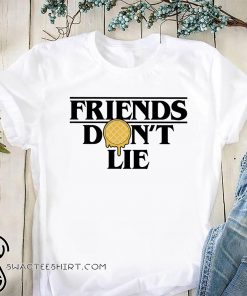 Stranger things friends don't lie waffle shirt