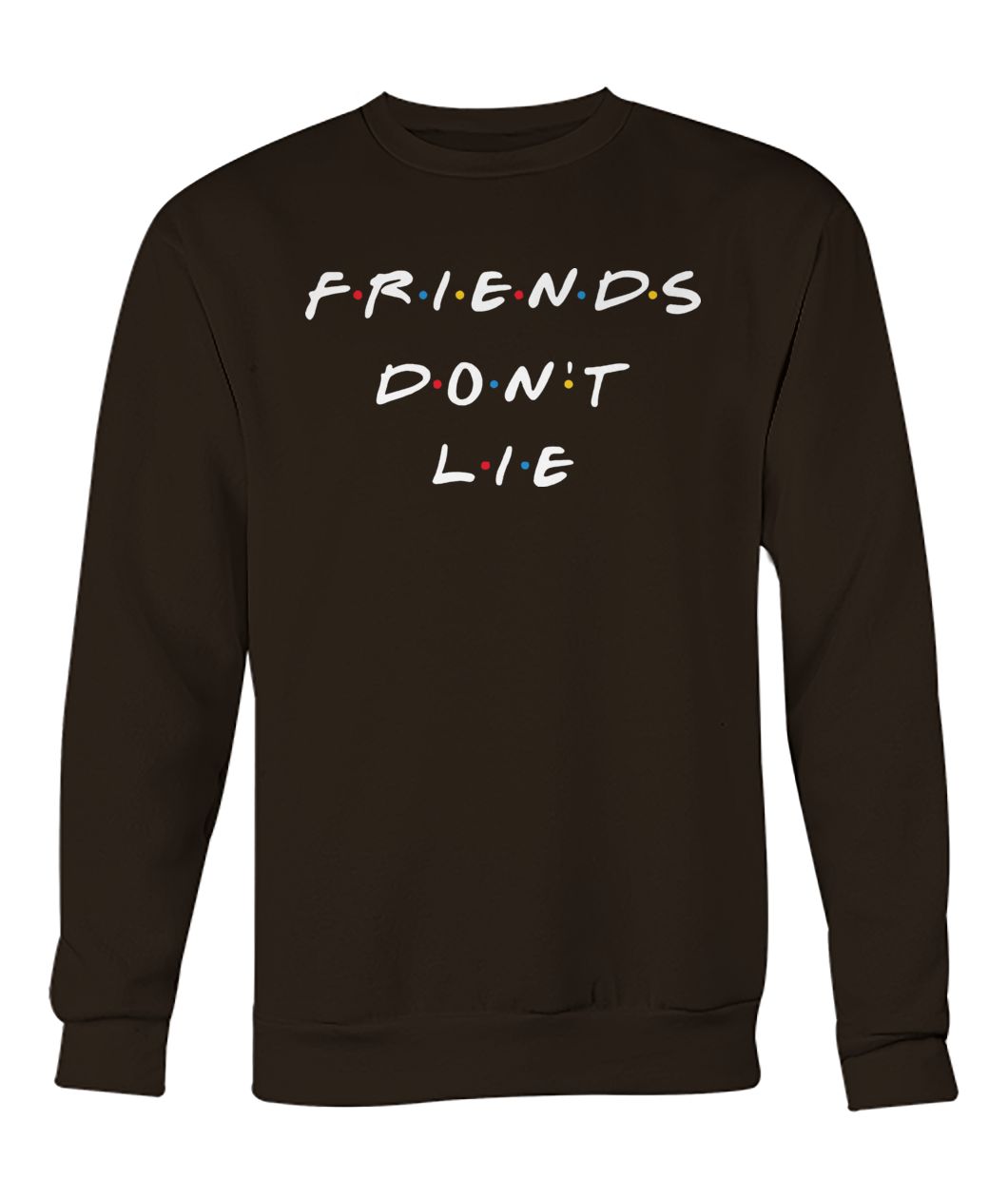 Stranger things friends tv show friends don't lie crew neck sweatshirt